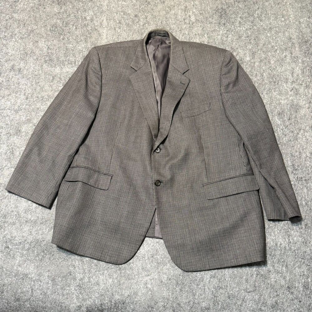 Lauren Ralph Lauren Mens 48s Gray Wool Tweed Sport Coat Blazer Jacket Short